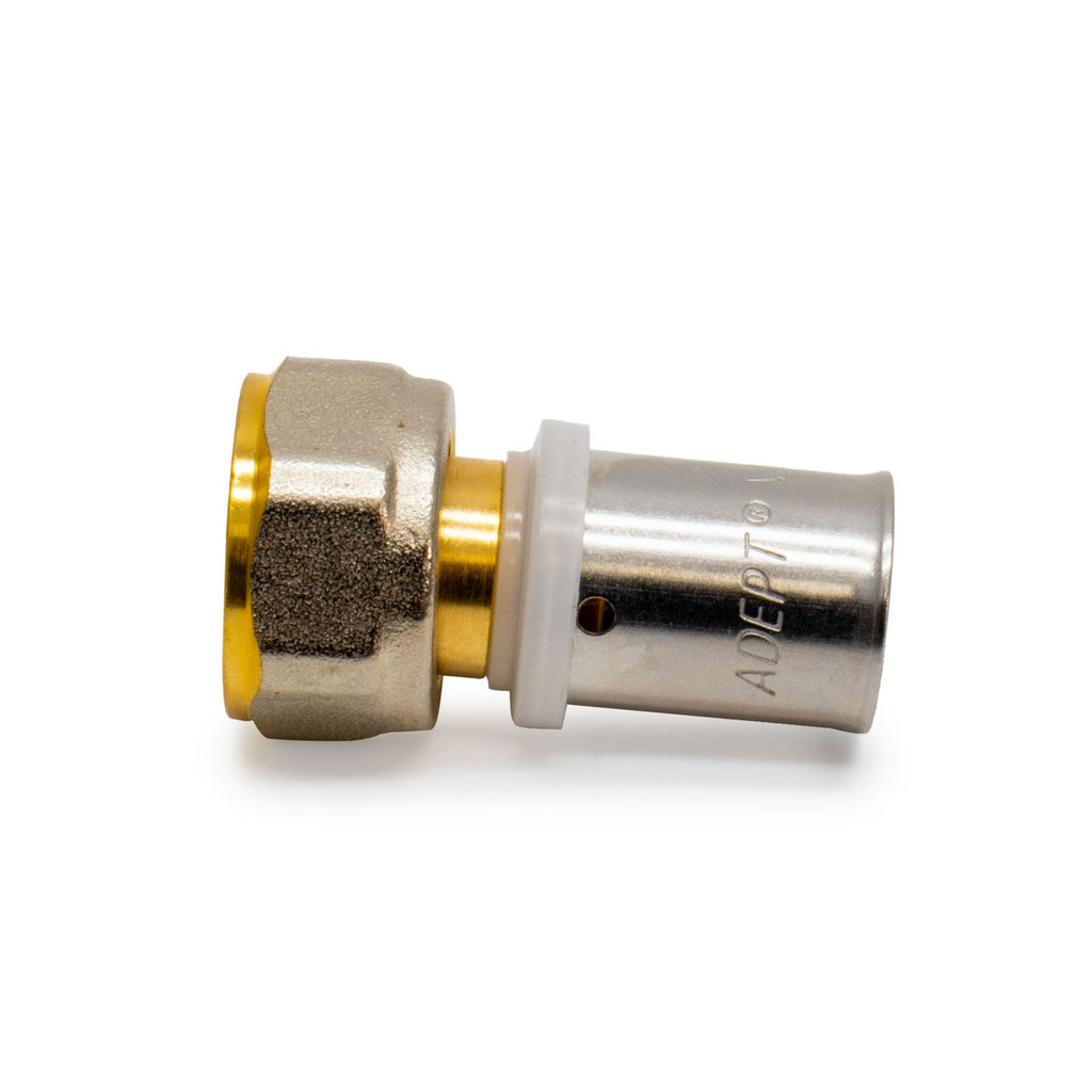 16mm x 1/2" Press Female Swivel Adapter