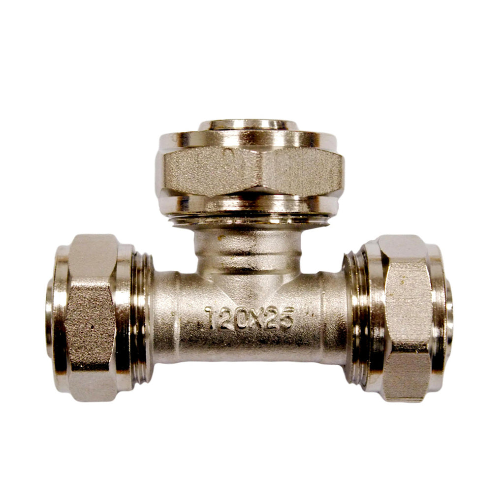 20mm x 25mm x 20mm MLCP Compression Tee with Reducer