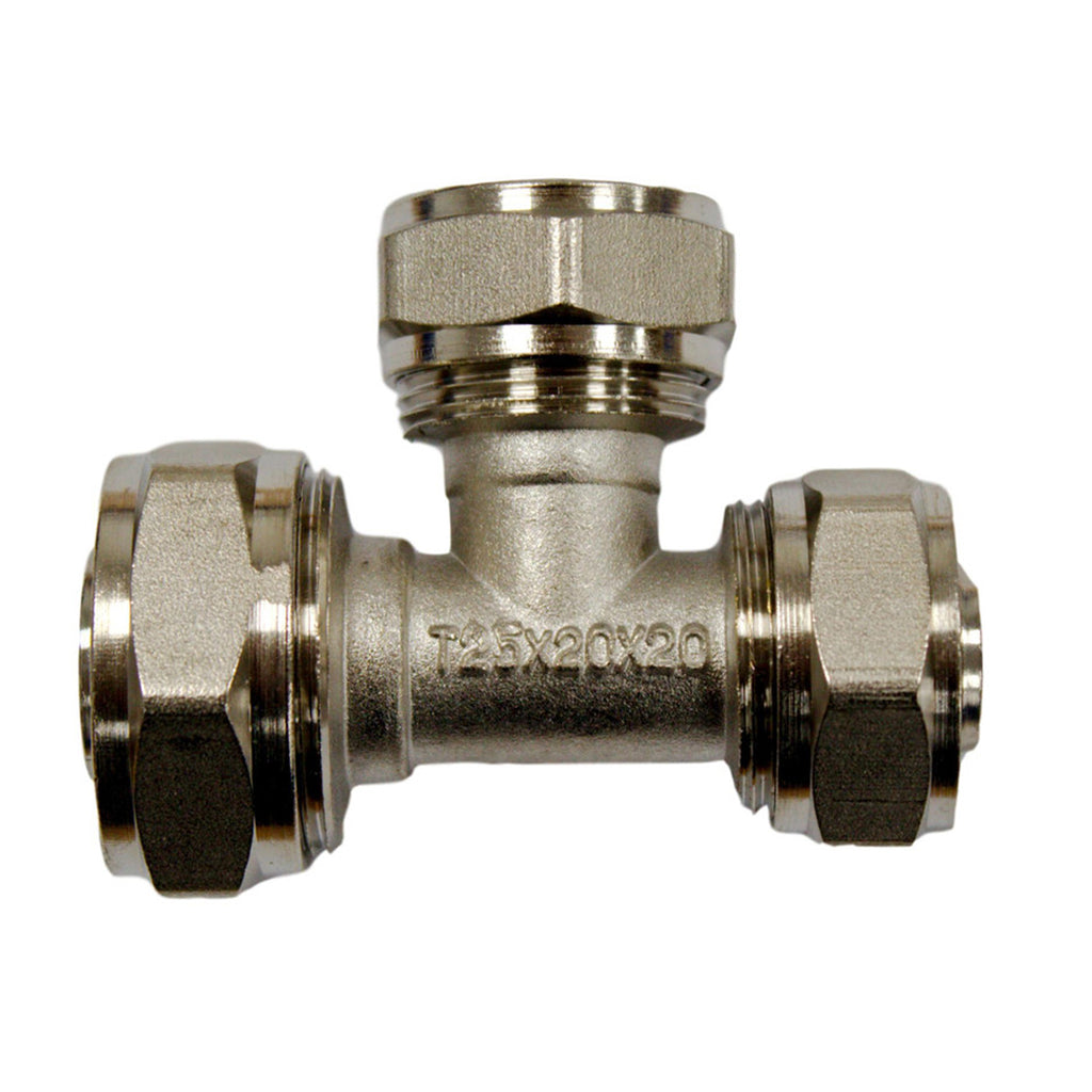 25mm x 20mm x 20mm MLCP Compression Tee with Reducer