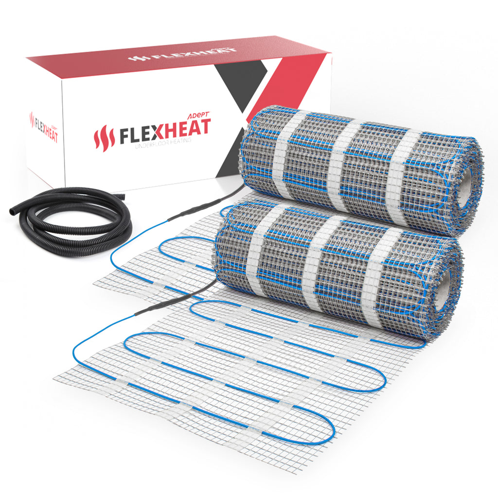 160W/m² Flexheat Underfloor Heating Sticky Mat Kit