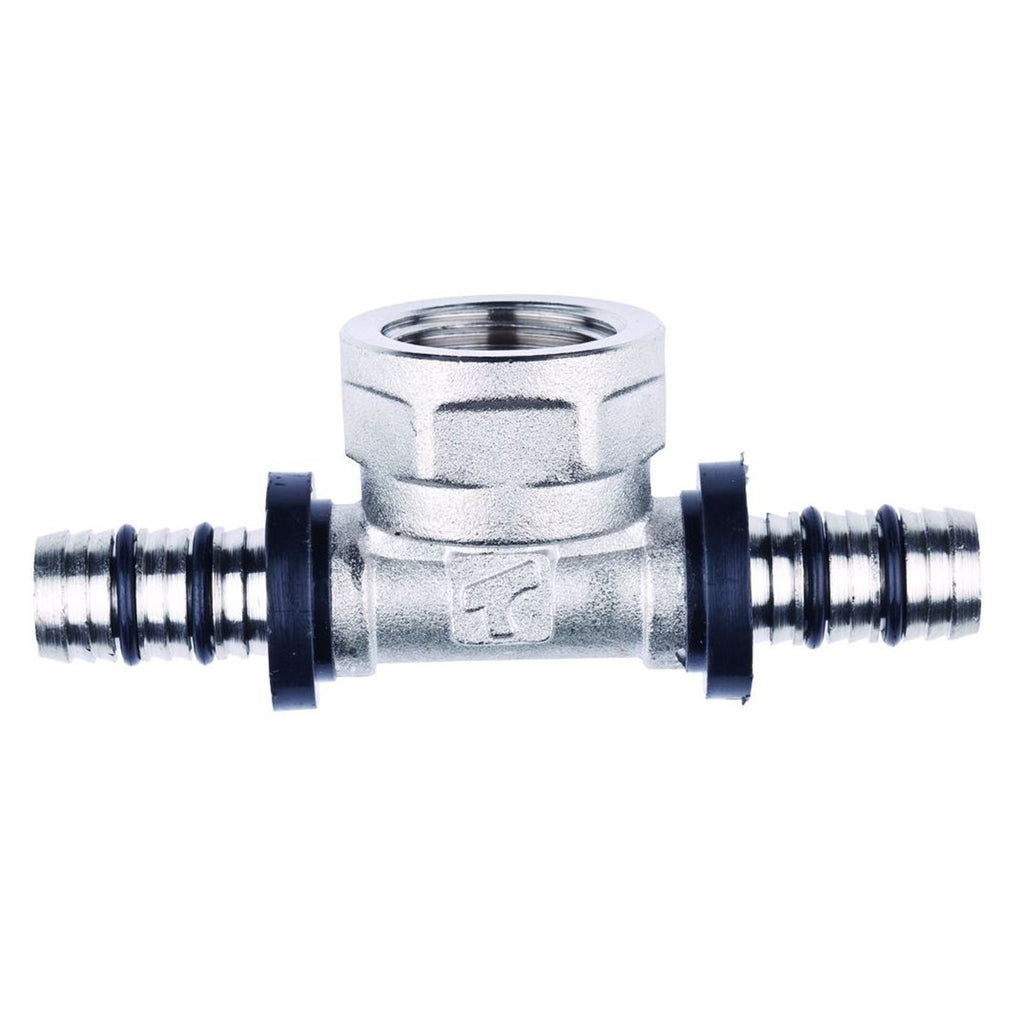 20x20x1/2" MLCP Brass Press Tee with 1/2" Female Adaptor