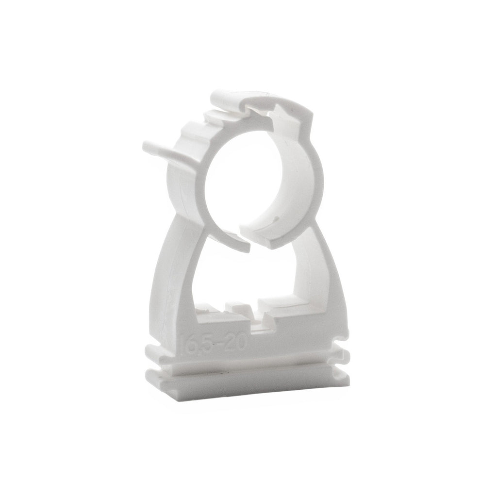 White Hinged Pipe clip for 32mm to 35mm Pipe (50)