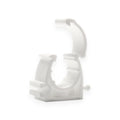 White Hinged Pipe clip for 20mm Pipe (50)