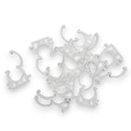 White Hinged Pipe clip for 25mm Pipe (50)