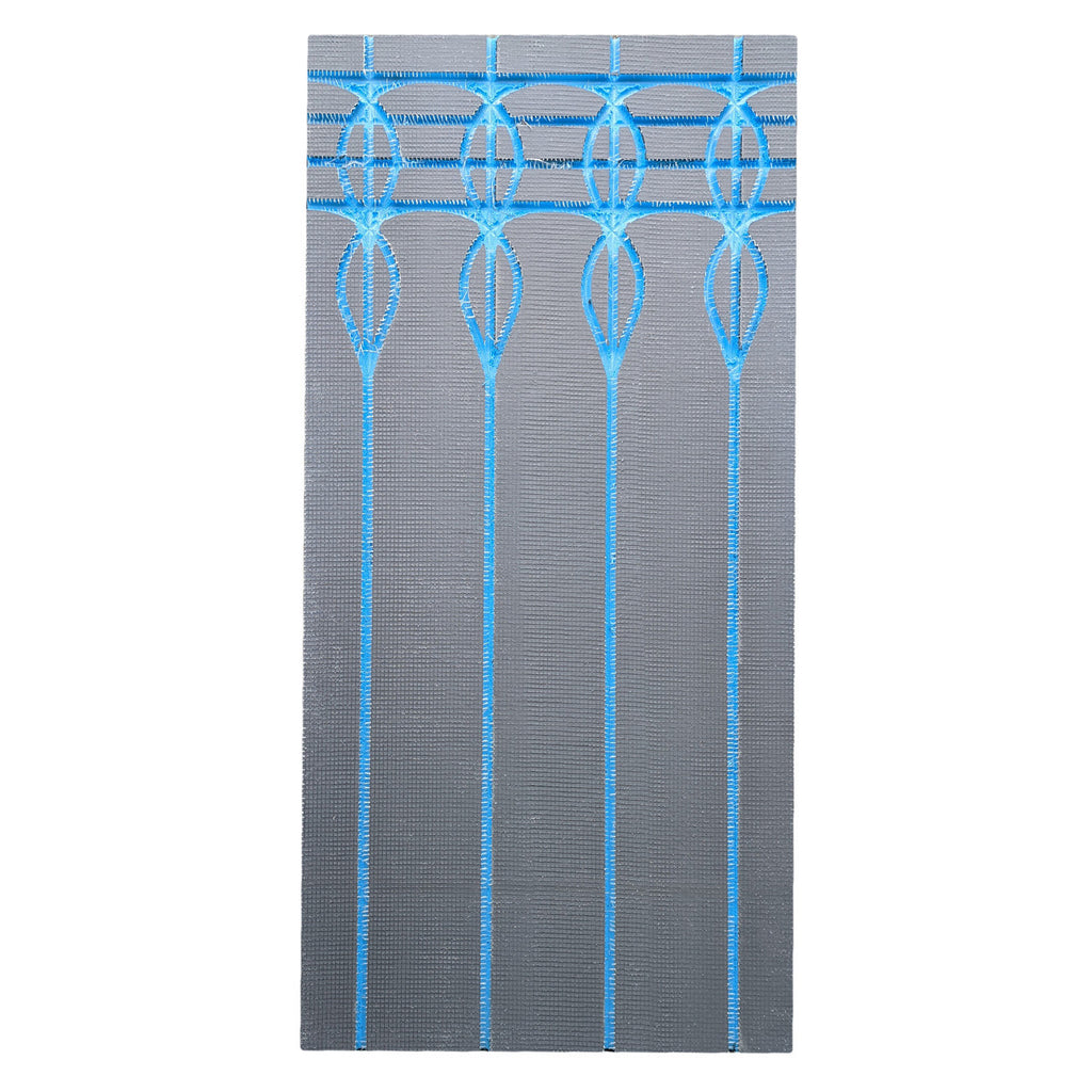 1200x600x20mm XPS Grooved Insulation with Cement face for 16mm Pipe, 150mm spacing
