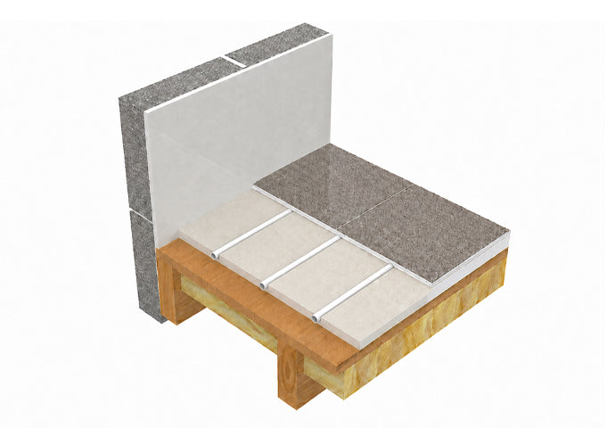 Exploded concept view of a typical AD-SLIM floor build-up