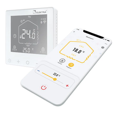 Elektra ELR30W WiFi Programmable Thermostat - White