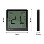 ENGO Smart Thermostat - Black - Dimensions - E1B