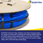 Frost Protection Cable with Thermostat - Heat Trace Freezing / Frozen Pipe - Elektra FreezeTec