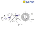 Frost Protection Cable with Thermostat - Heat Trace Freezing / Frozen Pipe - Elektra FreezeTec