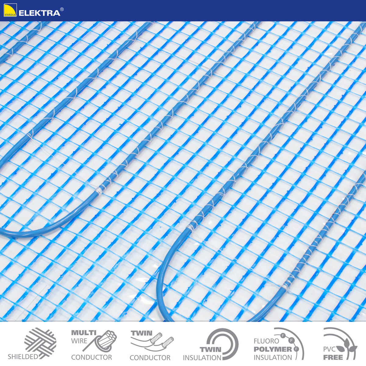 Electric underfloor heating mat kit - 160W - Elektra