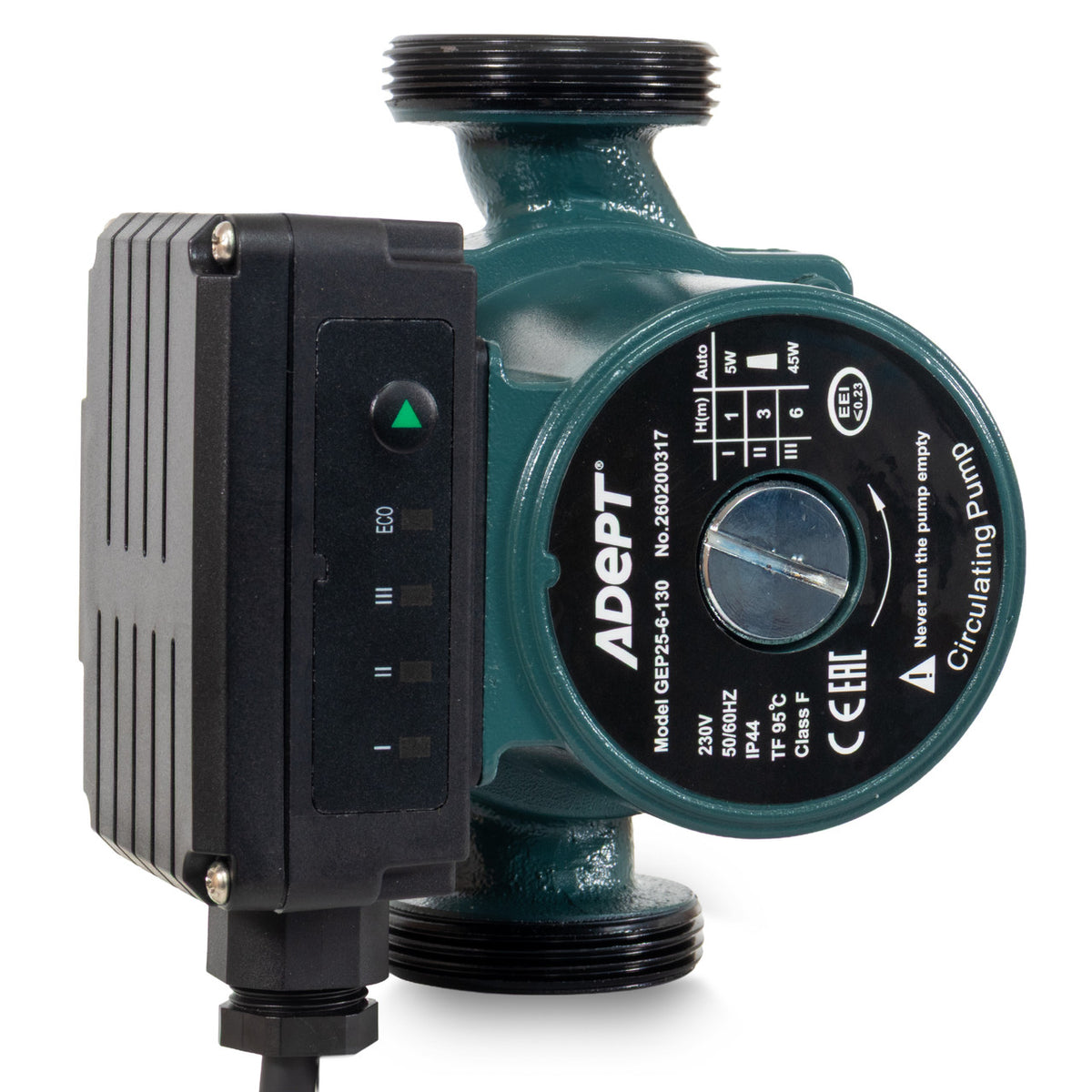 ADEPT A-Rated Circulation Pump 1½" 3 Speed - 230V