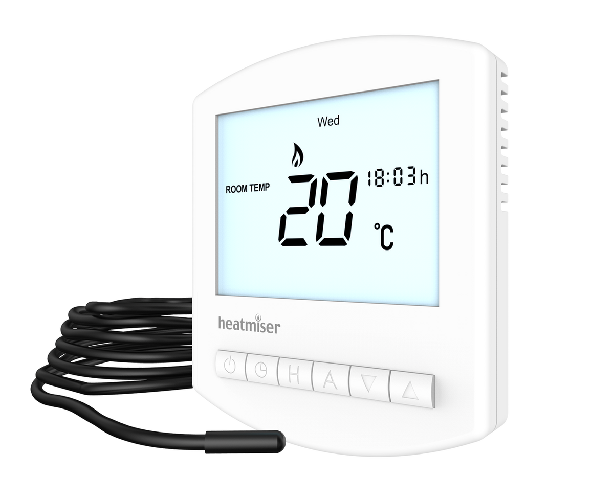 Digital Programmable Thermostat c/w Air & Floor Sensor - 16A