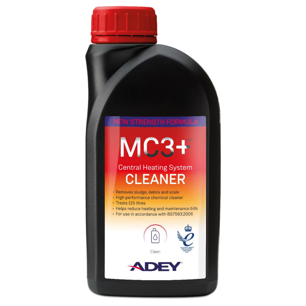 ADEY MC3+ central heating system cleaner bottle