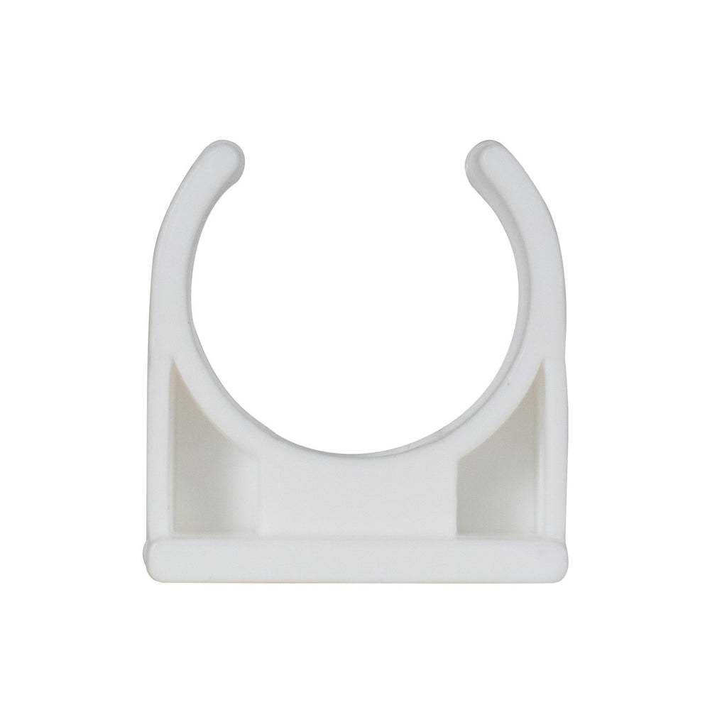 TekTools White Plastic Open Pipe Clips
