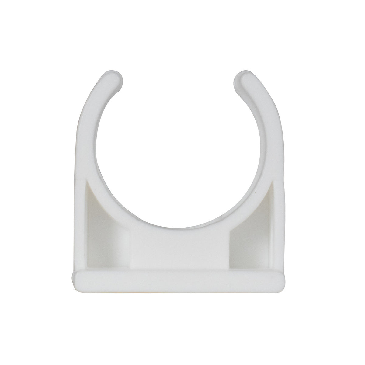 TekTools White Plastic Open Pipe Clips