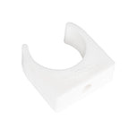TekTools White Plastic Open Pipe Clips