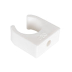 TekTools White Plastic Open Pipe Clips