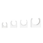 TekTools White Plastic Open Pipe Clips