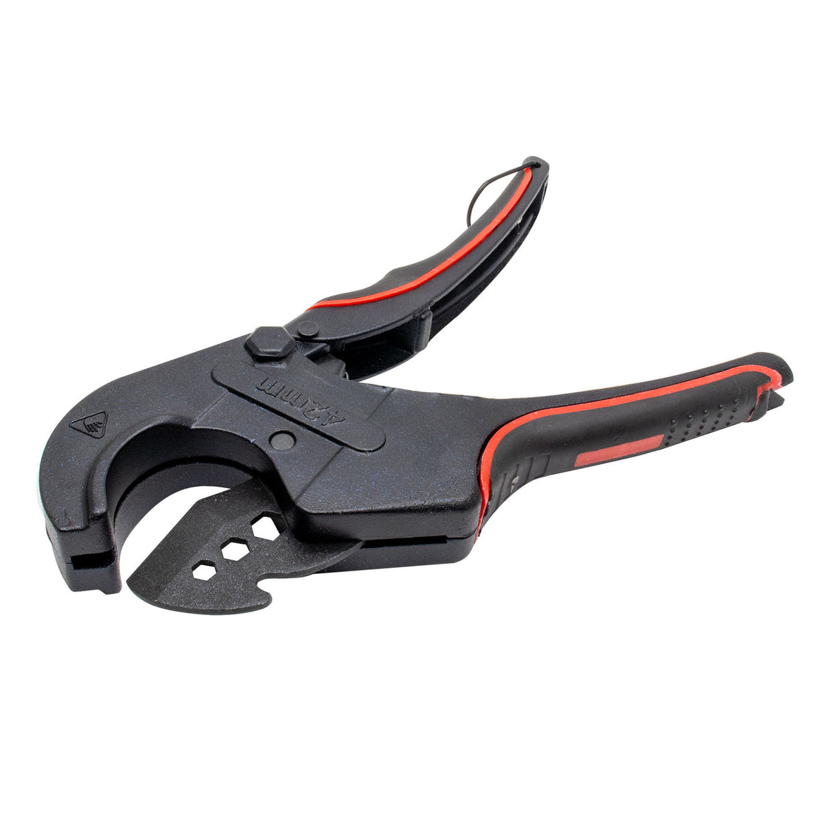 TekTools Pipe Cutting 16–42mm Ratchet Cutter – Includes Replacement Blade
