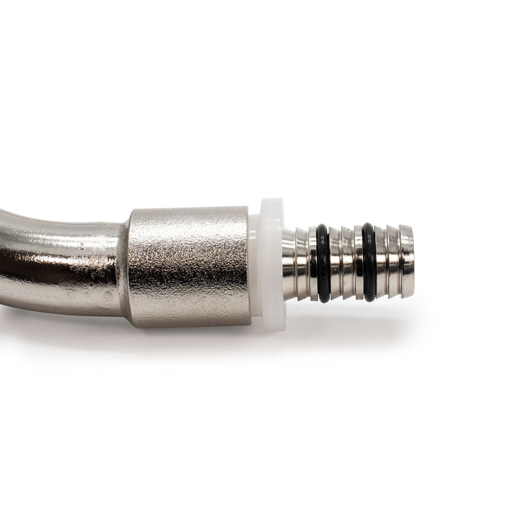 16mm x 15Cu Press Radiator Elbow - Plated