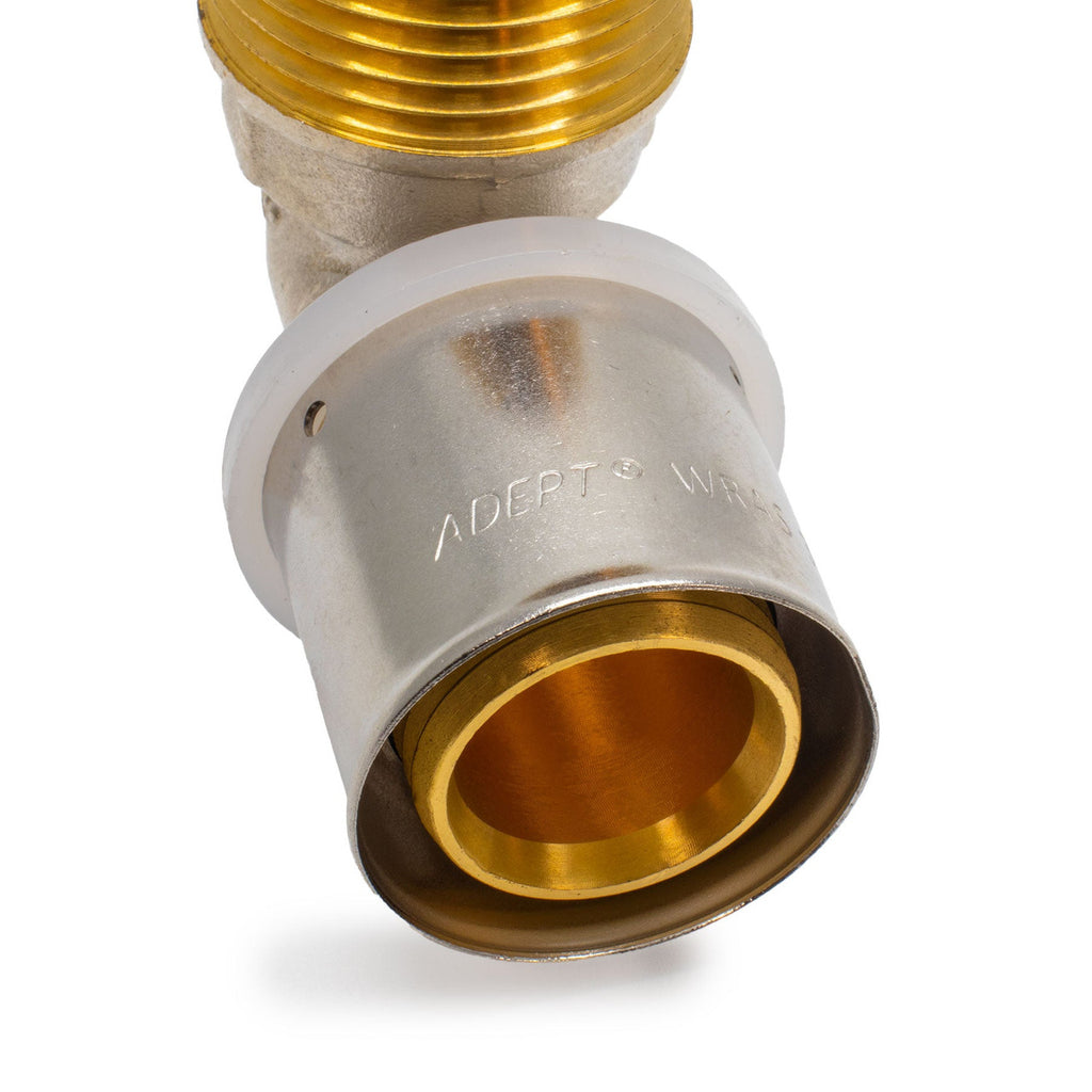 16mm x 1/2" Press Male Elbow