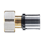 16mm x 1/2" MLCP Brass Press Female Adaptor with Swivel Nut