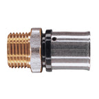 16mm x 1" MLCP Brass Press Fitting with 1" Male Adaptor