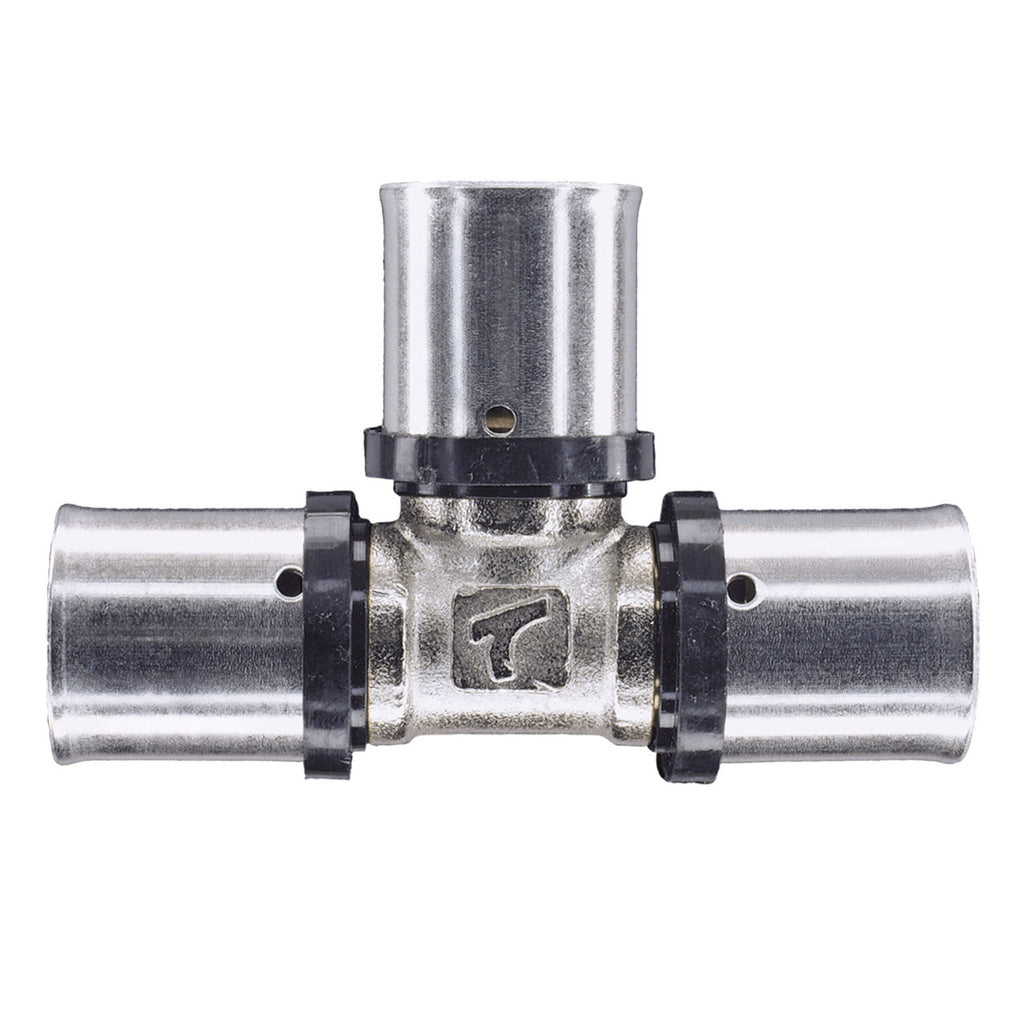 32mm MLCP Brass Press Equal Tee Fitting