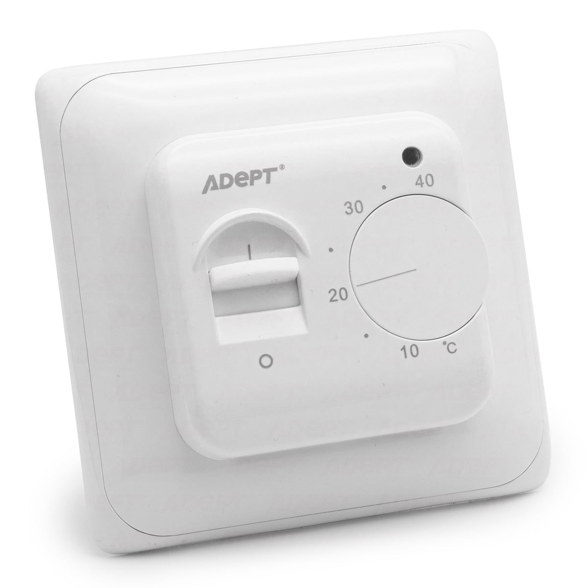 Adept T2500W Manual Control Thermostat for Electric and Water Underfloor Heating