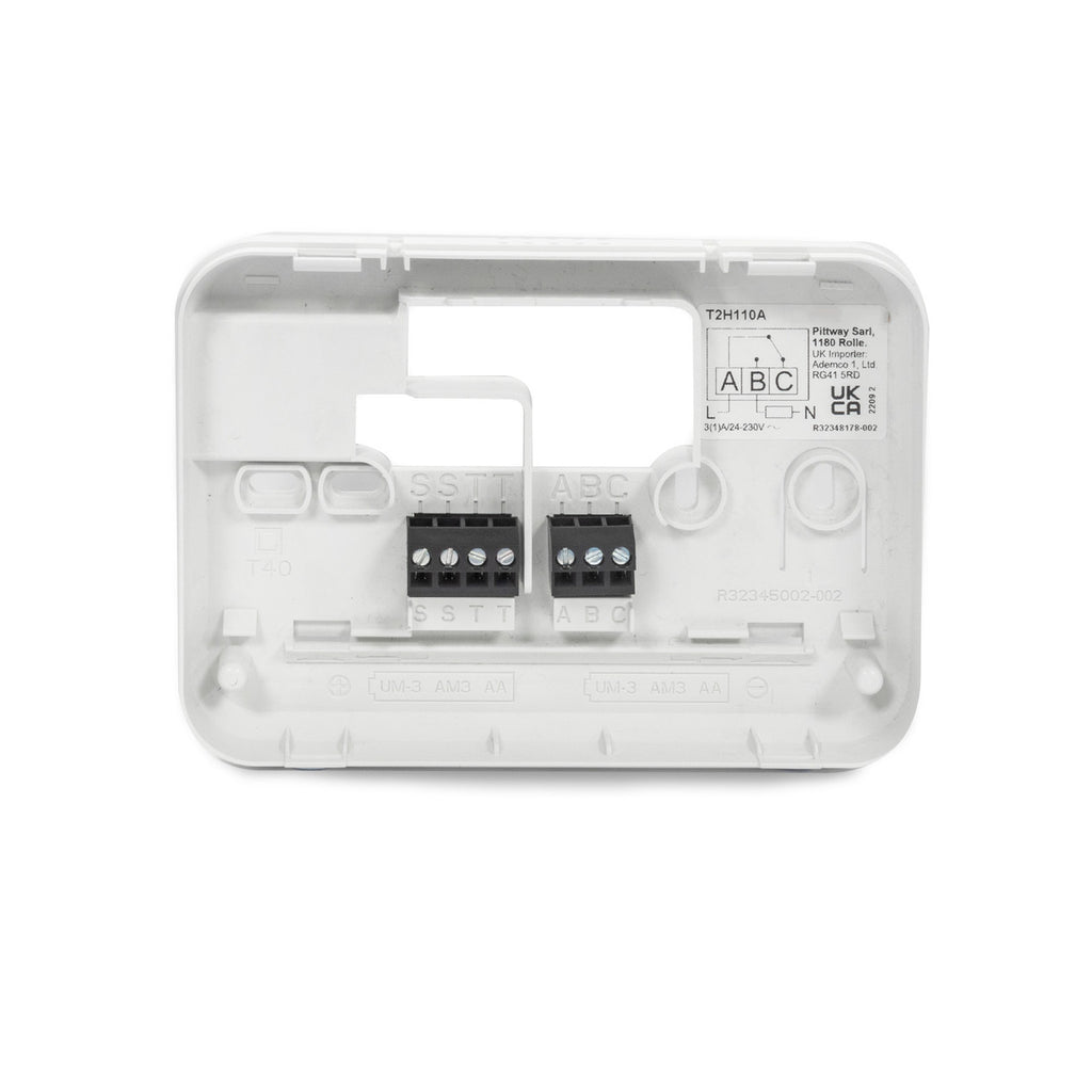 Adept T2 Wired Programmable Central Heating Thermostat ( CM907 Replacement)Back panel