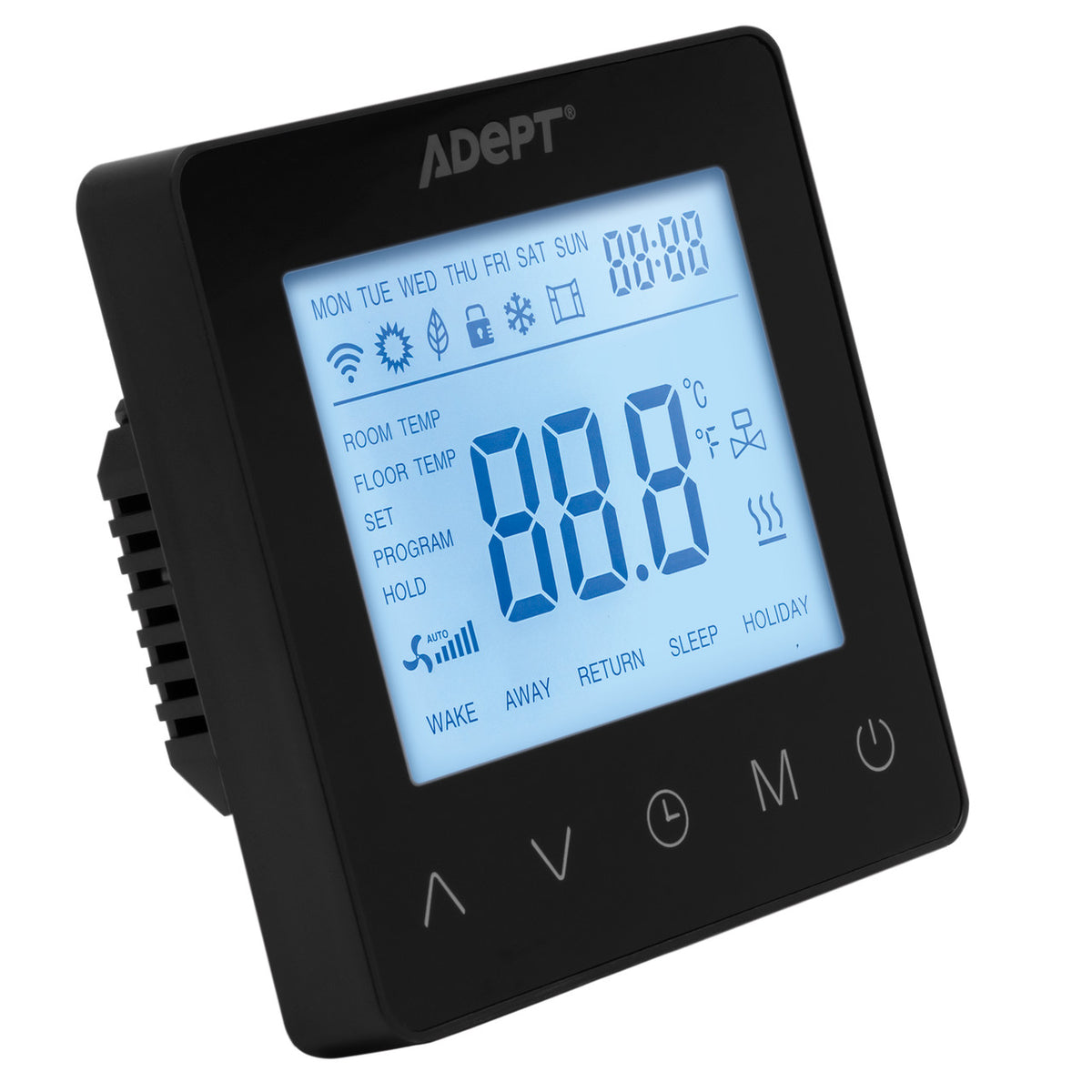 Adept T5100 Programmable Thermostat - Black