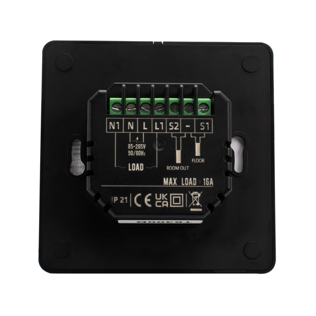 T6300B Smart WiFi Thermostat - Black