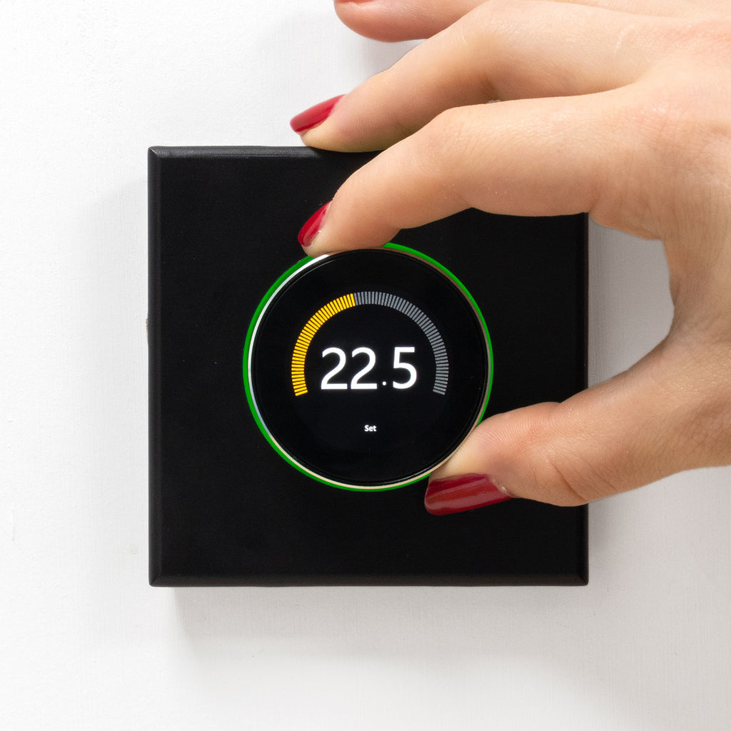 Adept Smart Dial WiFi Thermostat - Black - Hand Dial Temperature Control
