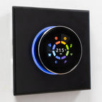 Adept Smart Dial WiFi Thermostat - Black - Angled View Of Menu Options