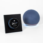 Adept Smart Dial WiFi Thermostat - Black - With Alexa Smart Speaker