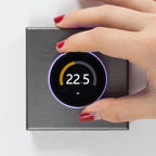 Adept Smart Dial WiFi Thermostat - Silver - Hand Dial Temperature Control