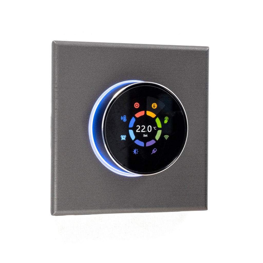 Adept Smart Dial WiFi Thermostat - Silver Menu Screen Options