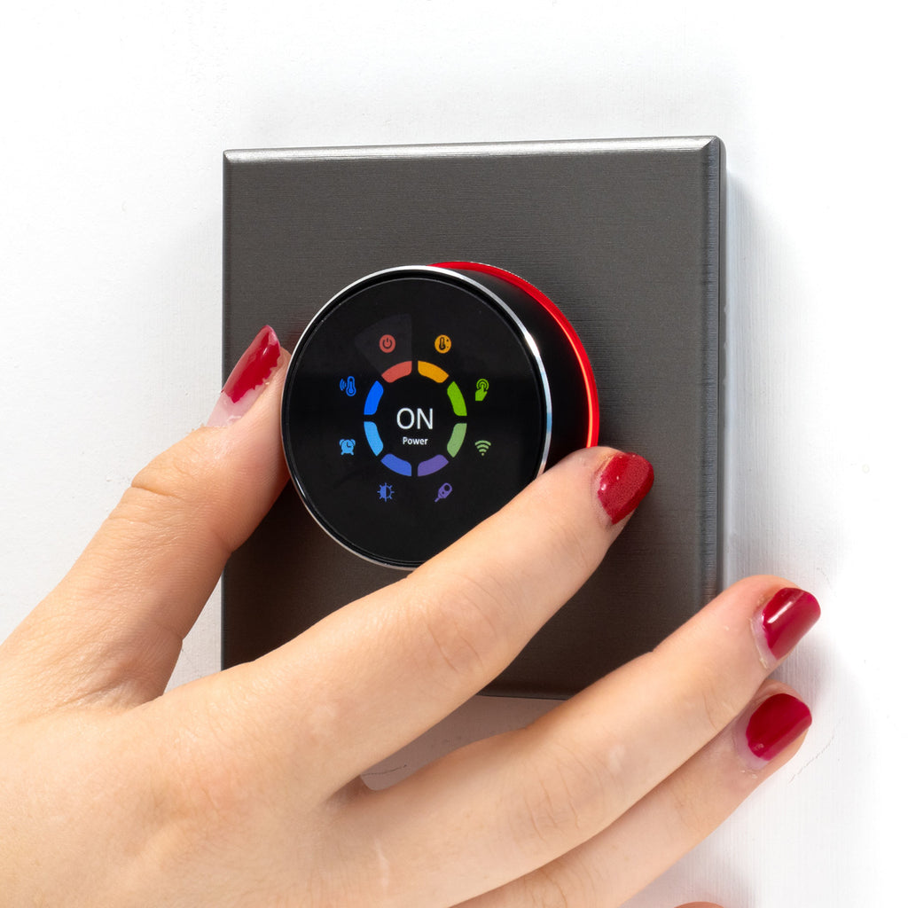 Call Screen Dial WiFi Smart Dial Thermostat for Underfloor Heating - Silver – Uheat ...