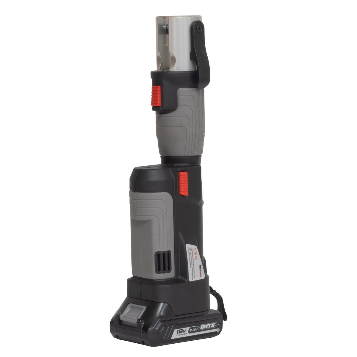 TekTools TZ1930 Cordless Press Tool - (With Charger & 2 Batteries) - Tool Side On With No Clip Attached