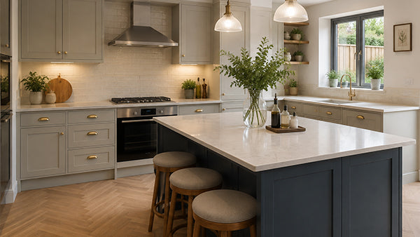 Kitchen extension with underfloor heating