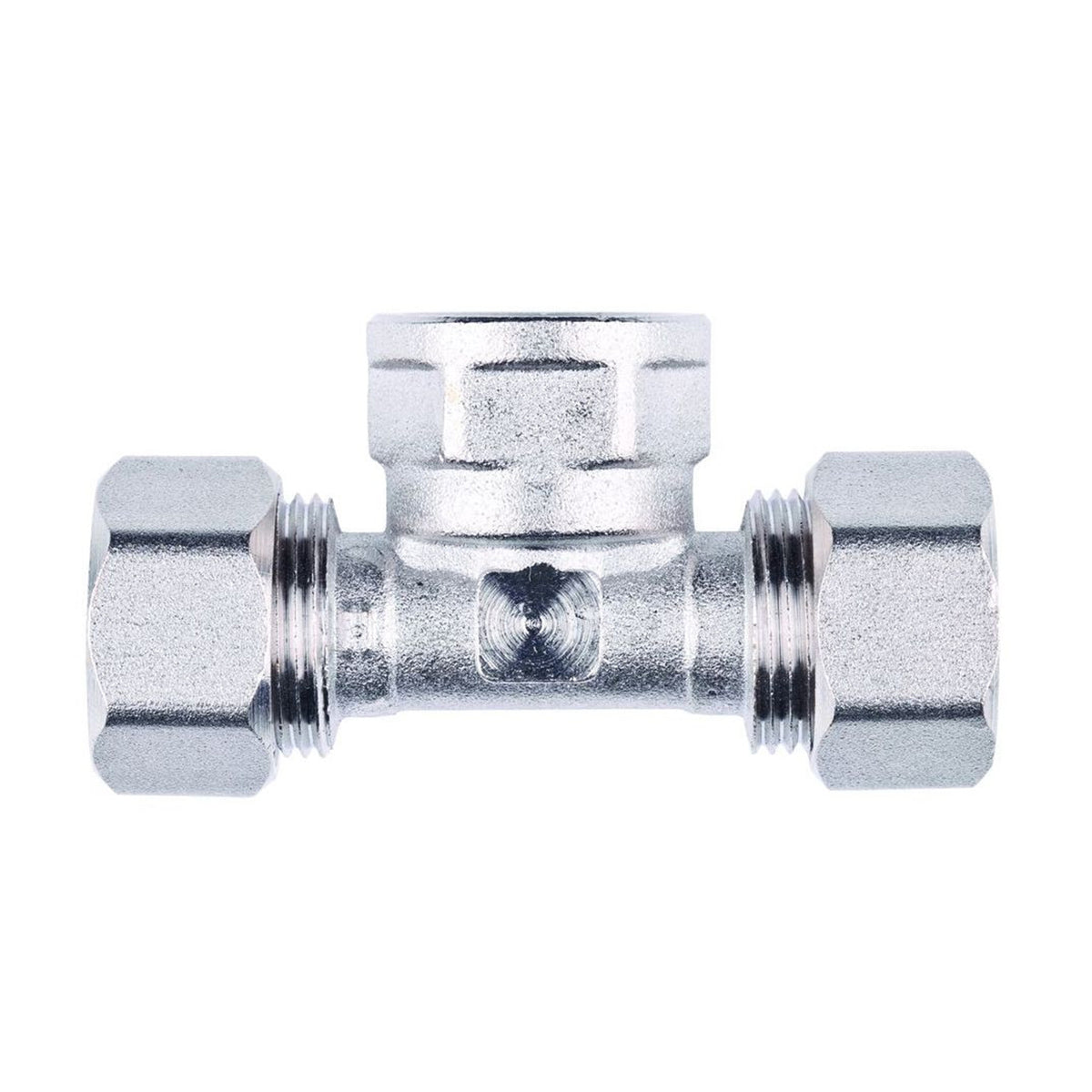 25mm x 1/2"F x 25mm MLCP Compression Tee with 1/2" Female Thread