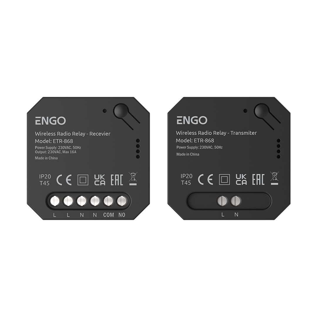 ENGO ETR-868 wireless relay transmitter and receiver kit