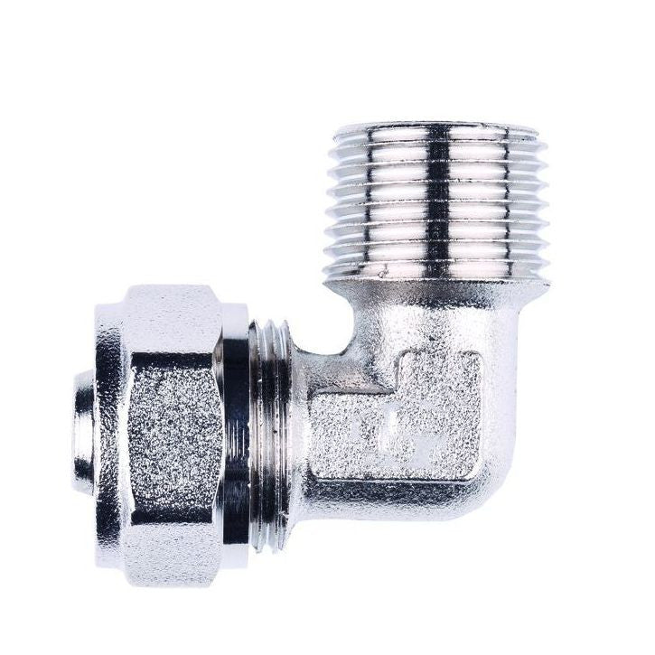 16mm x 1/2" MLCP Compression Male Elbow Adaptor 90 deg