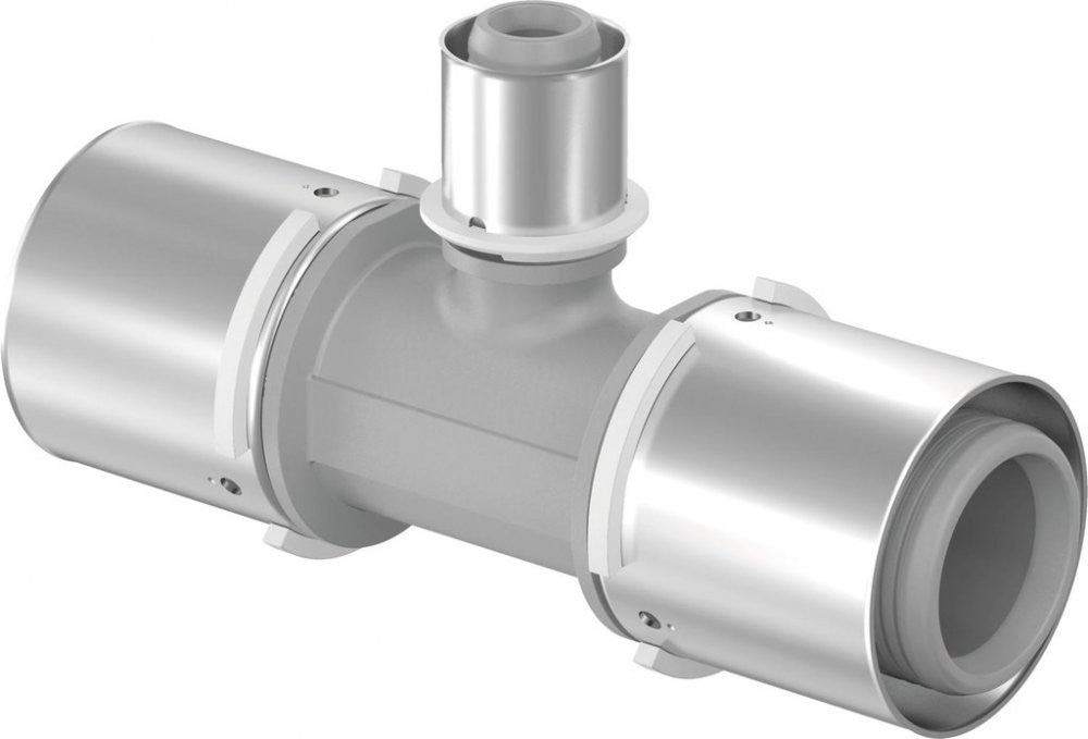 Uponor S-Press PLUS Composite Reduced Tee for MLC & SAC Pipes