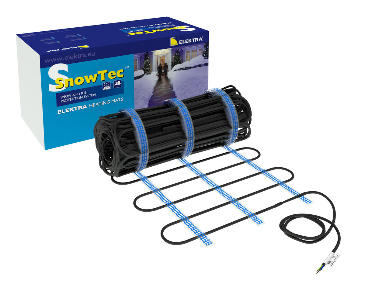 ELEKTRA SnowTec Tuff reinforced heating mat for direct asphalt installation