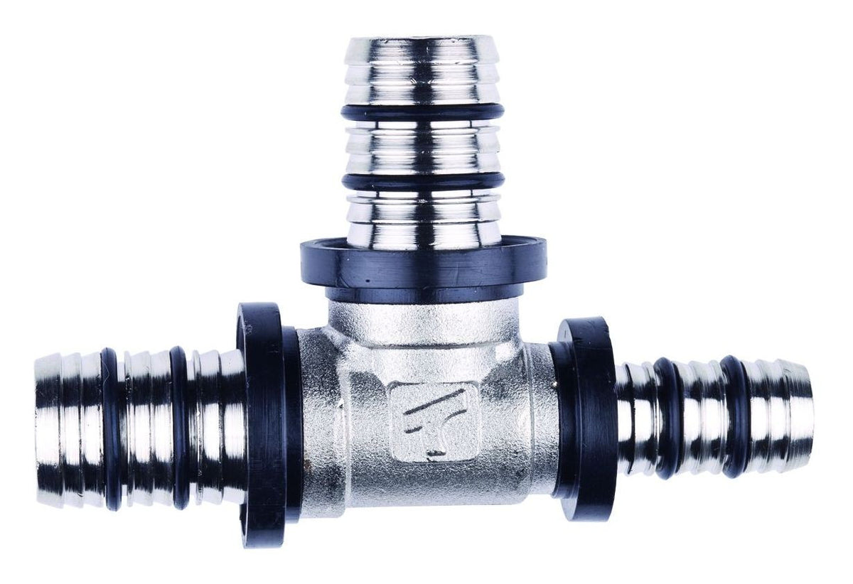 20 x 16 x 16mm MLCP Brass Press Tee Reducer