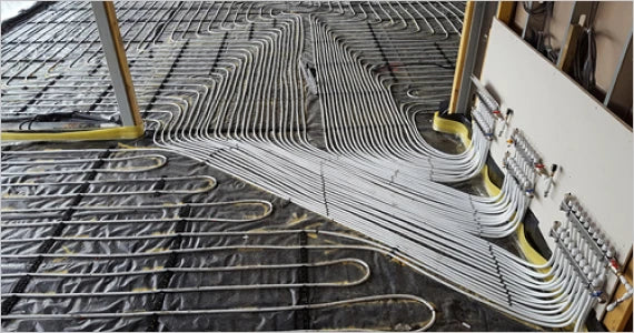 Brenn Burroughs underfloor heating installation project