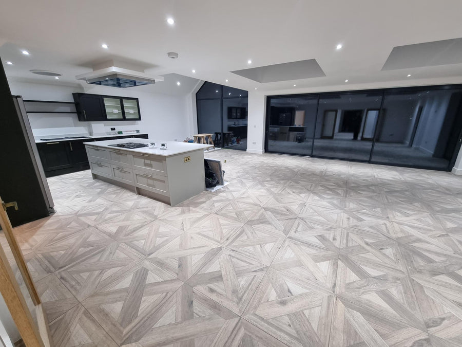 Finished open-plan interior following the underfloor heating installation