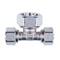16mm x 25mm x 16mm MLCP Compression Tee with Reducer